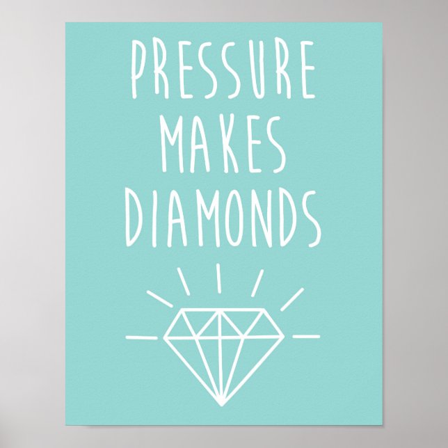 Affiche Pression Fait Citer Les Diamants (Devant)