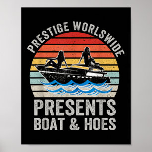 Affiche Prestige Worldwide Présente Des Bateaux Et De Mign