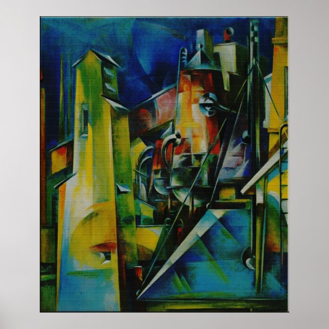 Affiche Preston Dickinson - Factory (Modifié) (Devant)