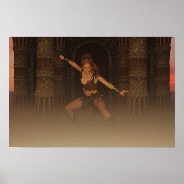 Affiche Prêt À Attaquer L'Art numérique (Devant)