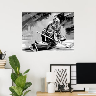 Affiche Prêt à Tout - Gardien de but de hockey sur glace