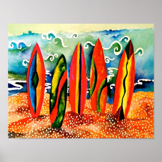 Affiche Prêt au Surf (Devant)