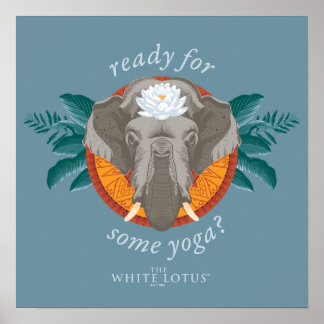 Affiche Prêt pour le Yoga ? - Le Lotus Blanc
