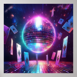 Affiche Prêt Pour Une Nuit De Danse Et De Jeu