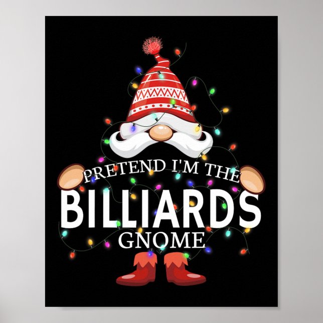 Affiche Prétendre Que Je Suis Le Billiards Gnome Correspon (Devant)