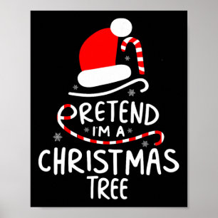 Affiche Prétendre que je suis un arbre de Noël Fun Costume