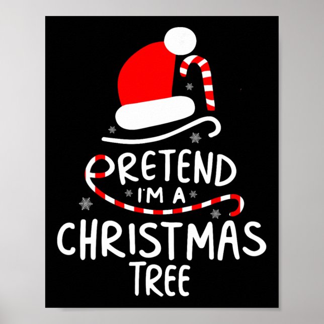 Affiche Prétendre que je suis un arbre de Noël Fun Costume (Devant)