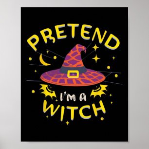 Affiche Prétendre que je suis un costume d'Halloween fantô