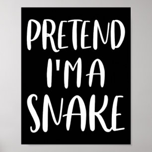 Affiche Prétendre que je suis un costume d'Halloween pâle