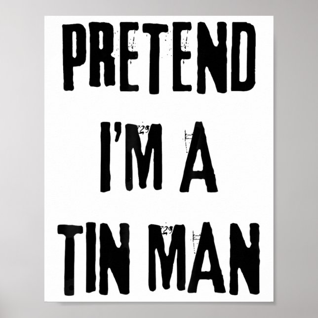 Affiche Prétendre que je suis un homme mince Halloween Der (Devant)