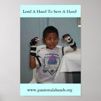 Affiche Prêter une main pour sauver une main