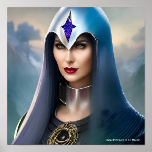 Affiche Prêtesse futuriste