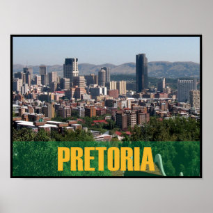 Affiche Pretoria, Afrique du Sud