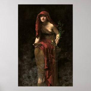Affiche Prêtre de Delphes par John Collier