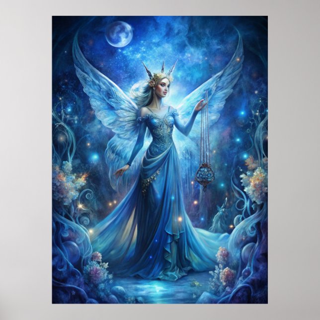 Affiche Pretty Fairy in Blue  (Devant)