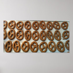 Affiche Pretzels recouverts de chocolat