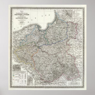 Affiche Preussen, Posen, Polen