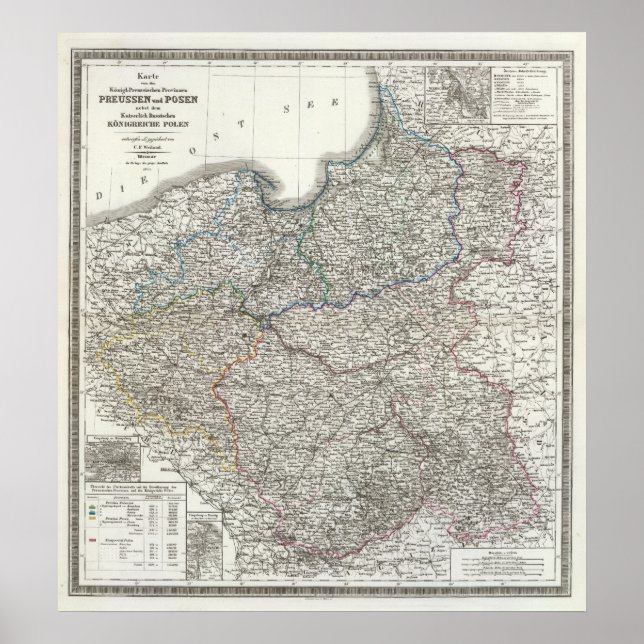 Affiche Preussen, Posen, Polen (Devant)