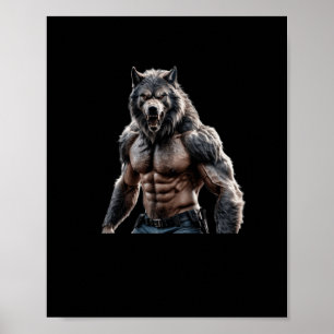 Affiche Preuve Werewolf Que La Taille Ne Sticker