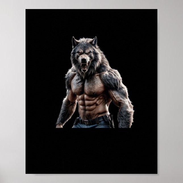 Affiche Preuve Werewolf Que La Taille Ne Sticker (Devant)