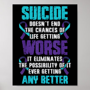 Affiche Prévention de la prise de conscience du suicide pi