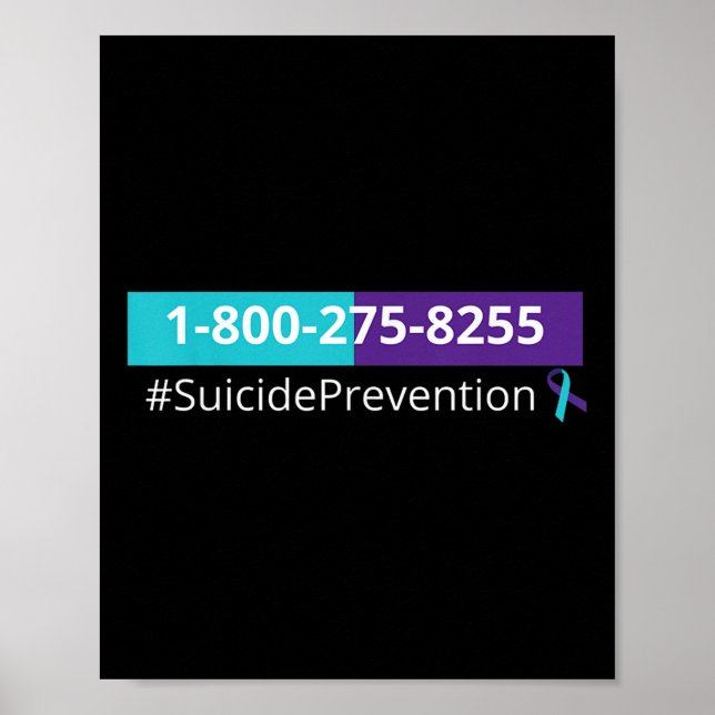Affiche Prévention du suicide 1-800-273-8255  (Devant)
