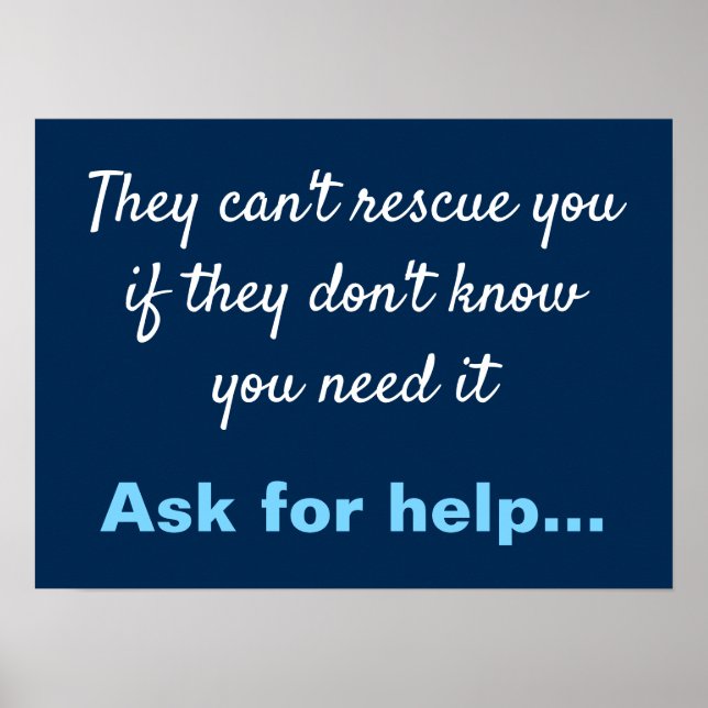 Affiche Prévention du suicide anti-dépression (Devant)