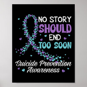 Affiche Prévention Du Suicide Aucune Histoire Ne Devrait M