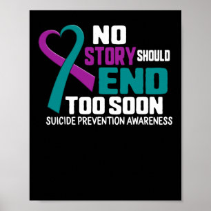 Affiche Prévention Du Suicide Aucune Histoire Ne Devrait M