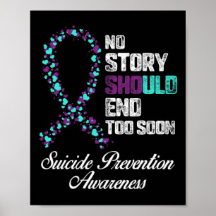 Affiche Prévention Du Suicide Aucune Histoire Ne Devrait M