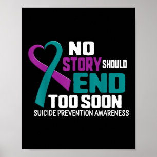 Affiche Prévention du suicide Aucune histoire ne devrait s
