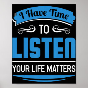 Affiche Prévention du suicide Conseiller en santé mentale 