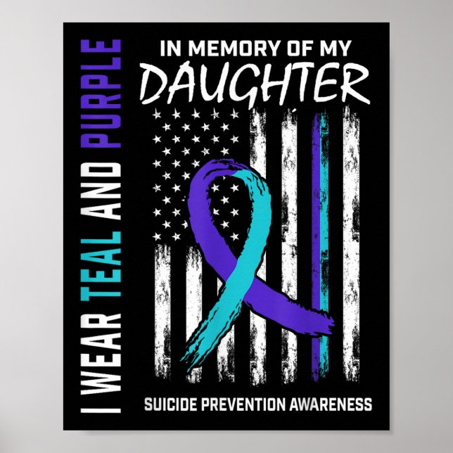 Affiche Prévention du suicide de la fille en deuil (Devant)