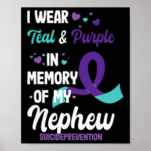 Affiche Prévention du suicide en mémoire du neveu
