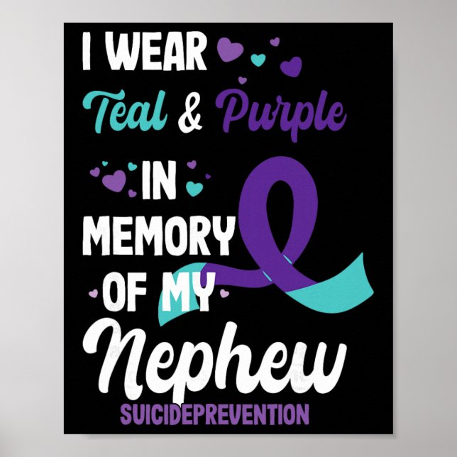 Affiche Prévention du suicide en mémoire du neveu  (Devant)