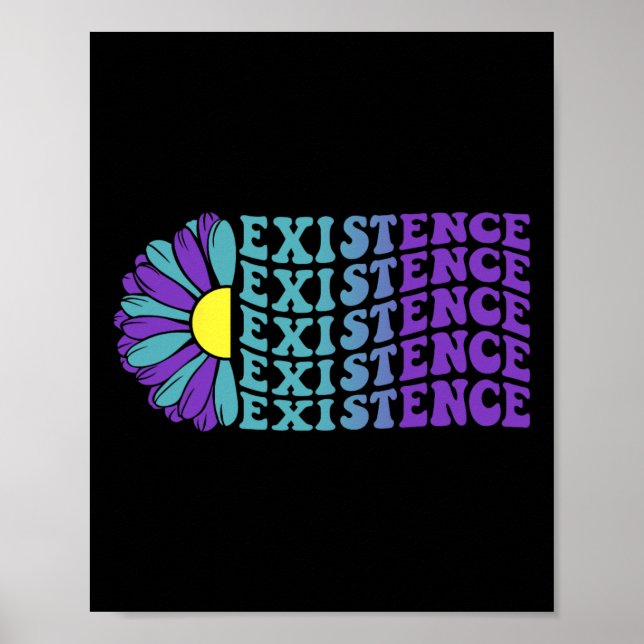 Affiche Prévention du suicide - Existence Sensibilisation  (Devant)