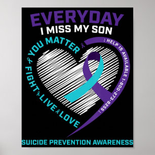 Affiche Prévention du suicide Fils Maman Papa s Hommes Fem
