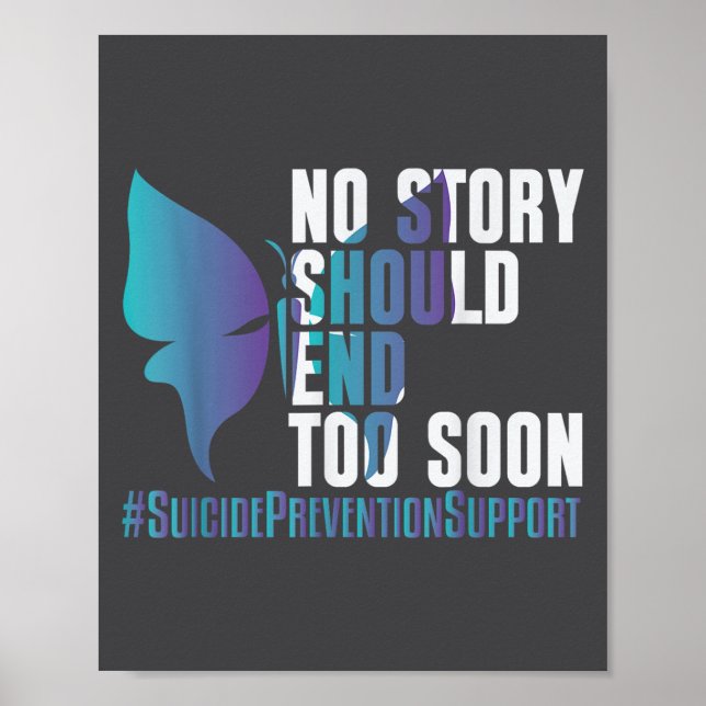 Affiche Prévention du suicide pas trop tôt _ I pour les su (Devant)