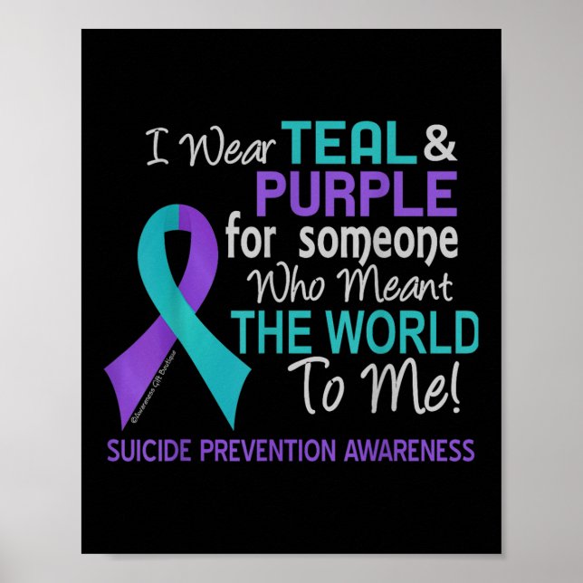 Affiche Prévention Du Suicide Pour Quelqu'Un Qui Veut Que  (Devant)