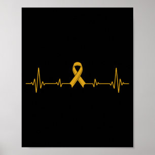 Affiche Prévention du suicide Ruban Jaune pour hommes