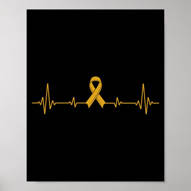 Affiche Prévention du suicide Ruban Jaune pour hommes (Devant)