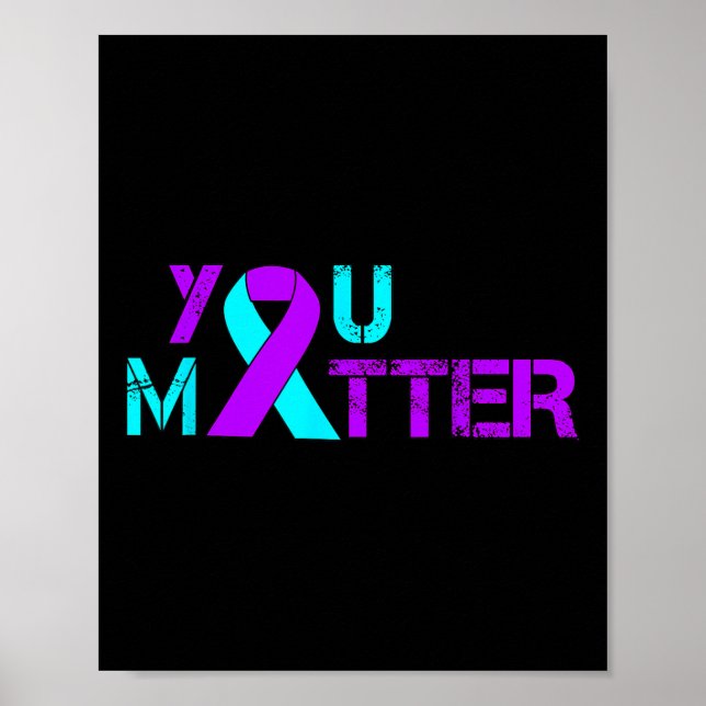 Affiche Prévention du suicide Sensibilisation à la dépress (Devant)