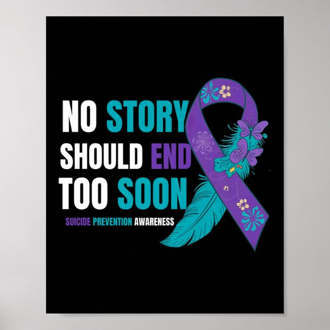 Affiche Prévention du suicide Sensibilisation Aucune histo (Devant)