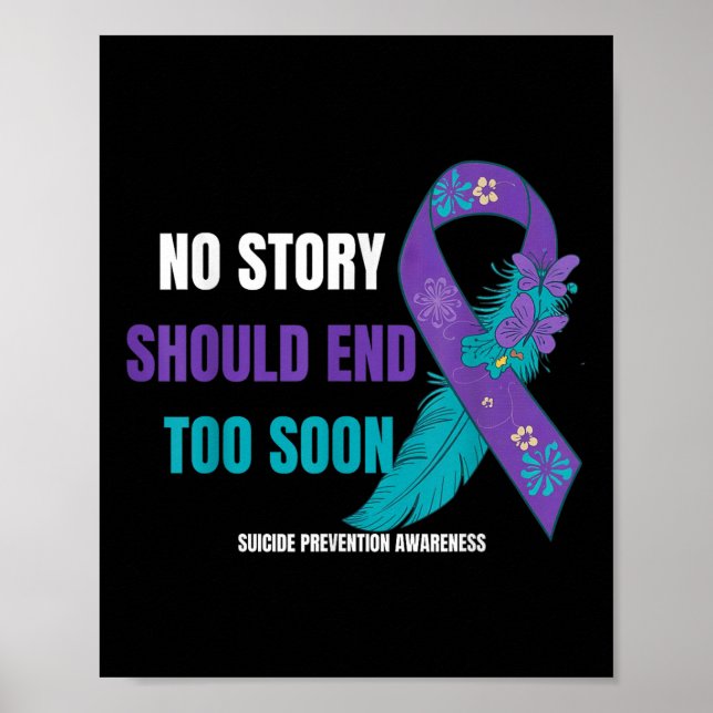 Affiche Prévention du suicide Sensibilisation Aucune histo (Devant)