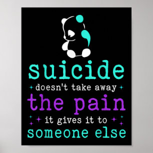 Affiche Prévention du suicide Sensibilisation Douleur du s