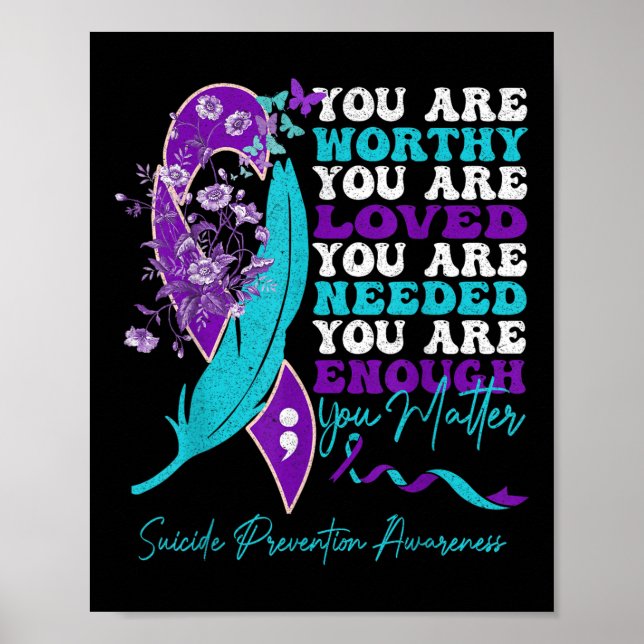 Affiche Prévention du suicide Sensibilisation Motivation p (Devant)