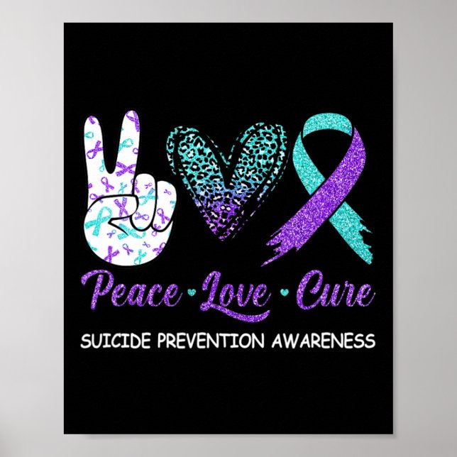 Affiche Prévention du suicide Sensibilisation Paix Amour C (Devant)