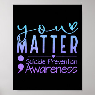 Affiche Prévention du suicide Sensibilisation Point-virgul
