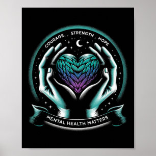 Affiche Prévention du suicide Sensibilisation Santé mental