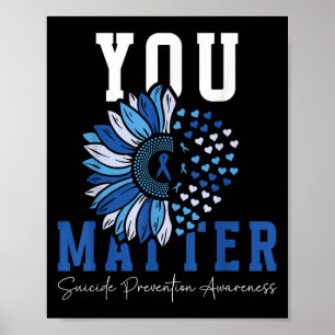 Affiche Prévention du Suicide Sensibilisation Teal Violet